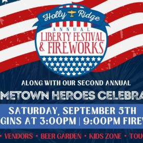 Flyer of Liberty Festival at Holly Ridge on September 5th.