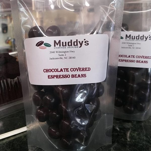Chocolate Covered Espresso Beans - Muddys Coffee House Onslow County NC